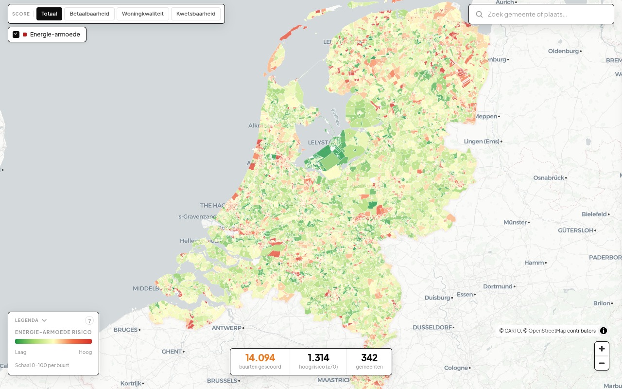 Energie-armoedekaart, preview